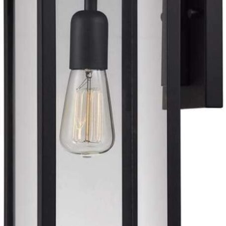 Globe Electric Vintage 1-Light Matte Black Hurley Wall Sconce