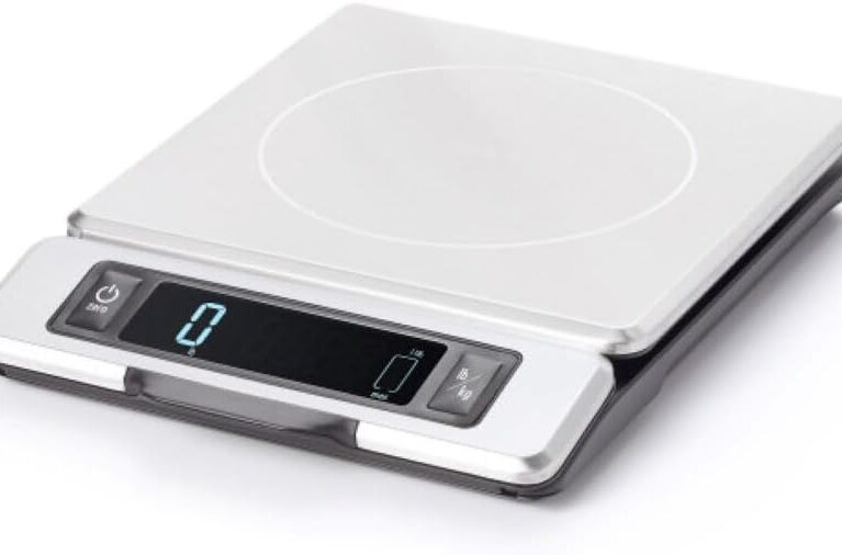 OXO Good Grips 11-Pound Stainless Steel Food Scale with Pull-Out Display