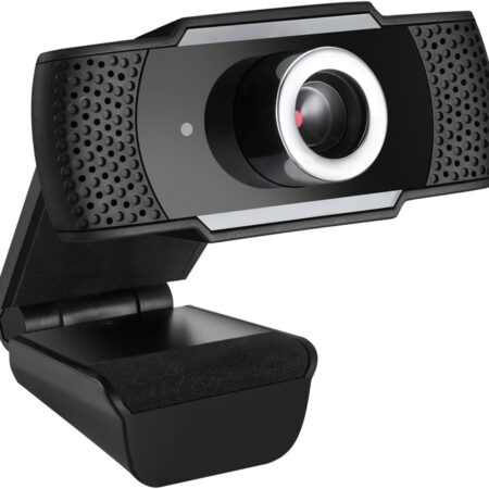ADESSO CyberTrack H4 Webcam 1080P HD USB Webcam with Built-in Microphone, Black