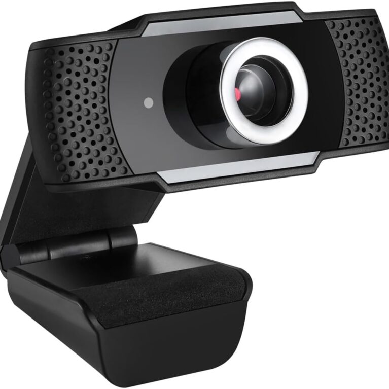 ADESSO CyberTrack H4 Webcam 1080P HD USB Webcam with Built-in Microphone, Black