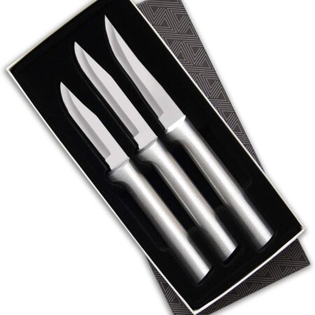 Rada Cutlery 3-Piece Paring Knife Galore Knife Gift Set , Silver Handles