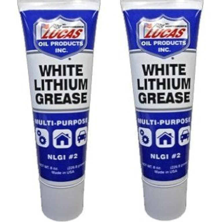 Lucas Oil 10533 White Lithium Grease - 8 Ounce Squeeze Tube, 2 Pack