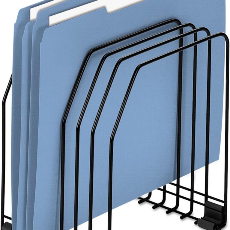 Fellowes Workstation File Organizer, 7 Section, Wire, Black (68112)