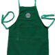 Ultimate Aprons Beautiful Green Apron Center Pocket Embroidered Logo Patch (Kids Medium (8-12))