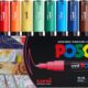 12 Posca Paint Markers, 1M Markers with Extra Fine Tips, Posca Marker Set of Acrylic Paint Pens | for Art Supplies, Fabric Paint, Markers for Art