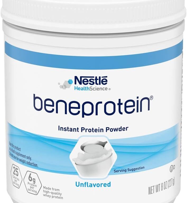 NESTLE NUTRITIONAL RESOURCE BENEPROTEIN Instant Protein Powder, Unflavored - 8 Ounce, QTY:1