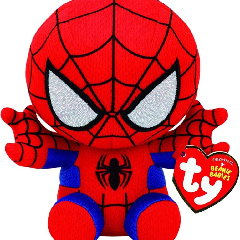 Ty Spiderman Plush, Red/blue, Regular