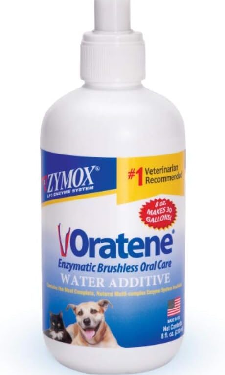 Pet King Brands ZYMOX Oratene Enzymatic Brushless Oral Care Water Additive, 8oz