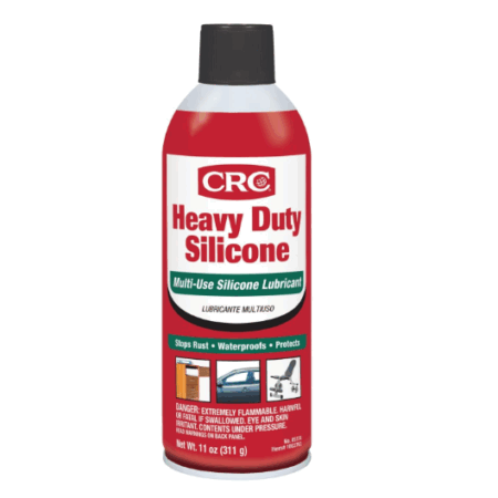 CRC Heavy Duty Silicone Lubricant, 11 Wt Oz, Clear Colorless Liquid